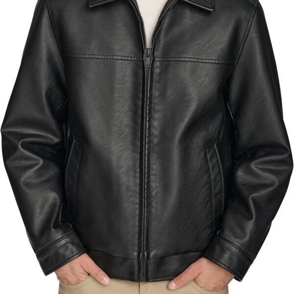 Men's Faux Leather Jacket (Regular, Big & Tall Sizes)